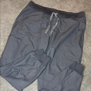 Figs Gray Jogger Pants with Drawstring Waist